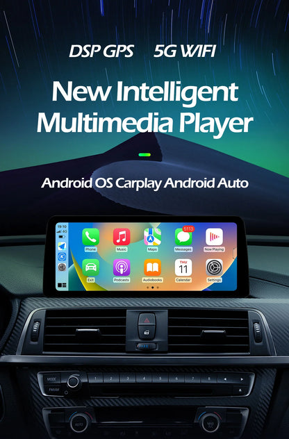 10.25 Inch For BMW X3 G01 X4 G02 2018 - 2019 Android 14 Touch Screen Car Carplay Monitors Stereo Speacker Multimedia Player
