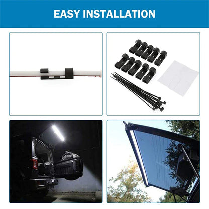 LED Rear Glass Lift Gate Dome Light Bar Strip for Jeep Wrangler JK JKU 2007-2018 JL JLU 2018-2022 100CM with Remote Control
