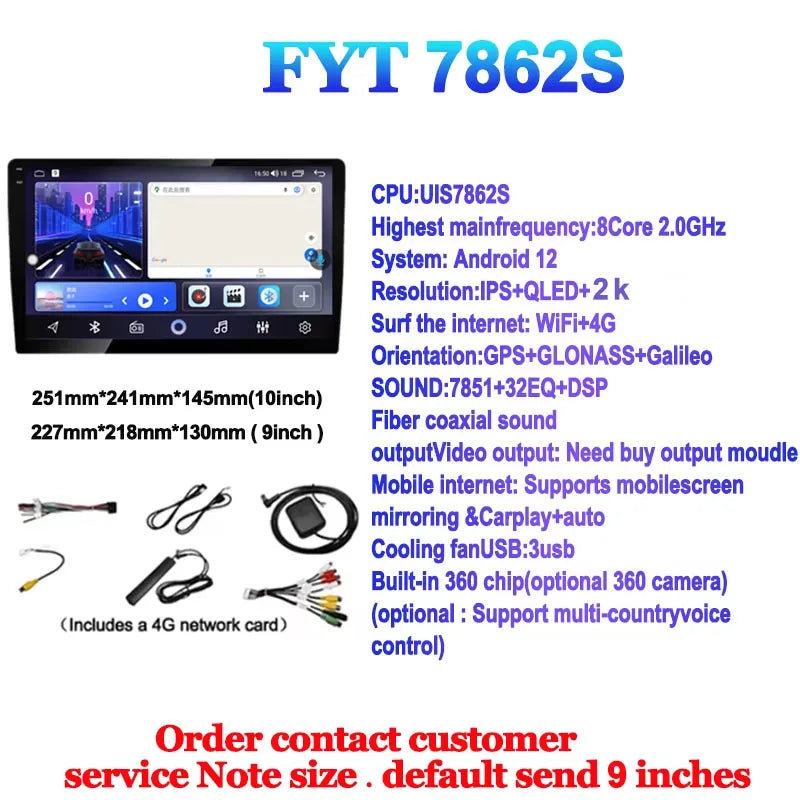 8cores 12+256G Android13 car stere radio 5G WIFI Carplay& Android auto GPS DSP multimídia carplay android Player WIFI Bluetooth