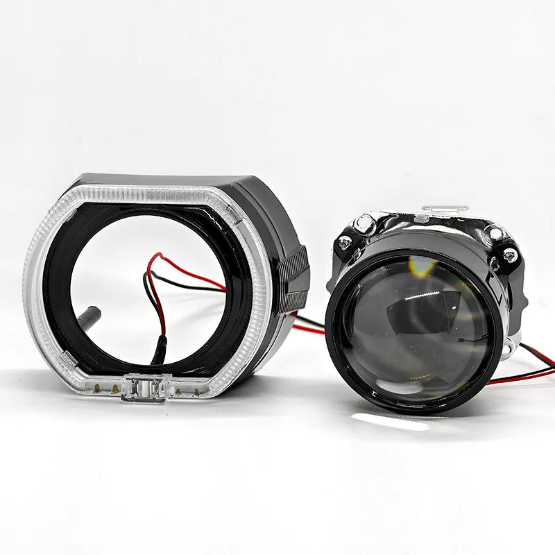 2.5-inch dual lens light guiding angel eye H1HID xenon product automotive parts universal LED headlights