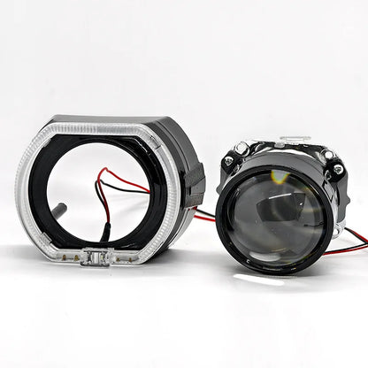 2.5-inch dual lens light guiding angel eye H1HID xenon product automotive parts universal LED headlights