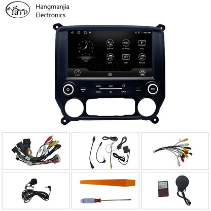 hangmanjia Car Auto Radio Navigation For Chevrolet Silverado GMC Sierra VIA Vtru 2014 - 2018 GPS Android Carplay  Stereo No DVD
