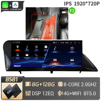 10.25" Android 14 For LEXUS RX350 RX450h RX300 RX270 RX350L 2009-2014 Car Radio Multimedia BT CarPlay Touch Screen