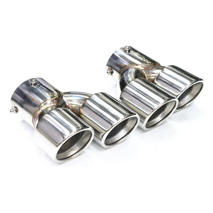 For BMW G20 G21 M340i G42 440i G22 M240i Dual Four Out M Exhaust Carbon Fiber Muffler Tip Exhaust System Nozzle Tailpipe 2020+