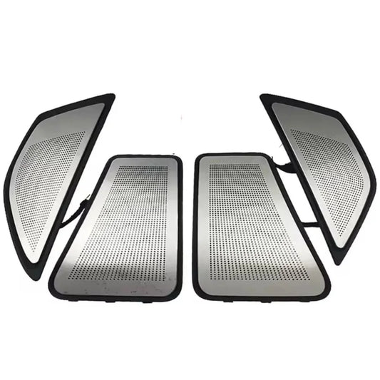 For BMW 5 Series 2010-2017 F10 F11 F18 Horn LED Ambient Light Front and Rear Iluminate Speaker Cover 4 pcs Kit