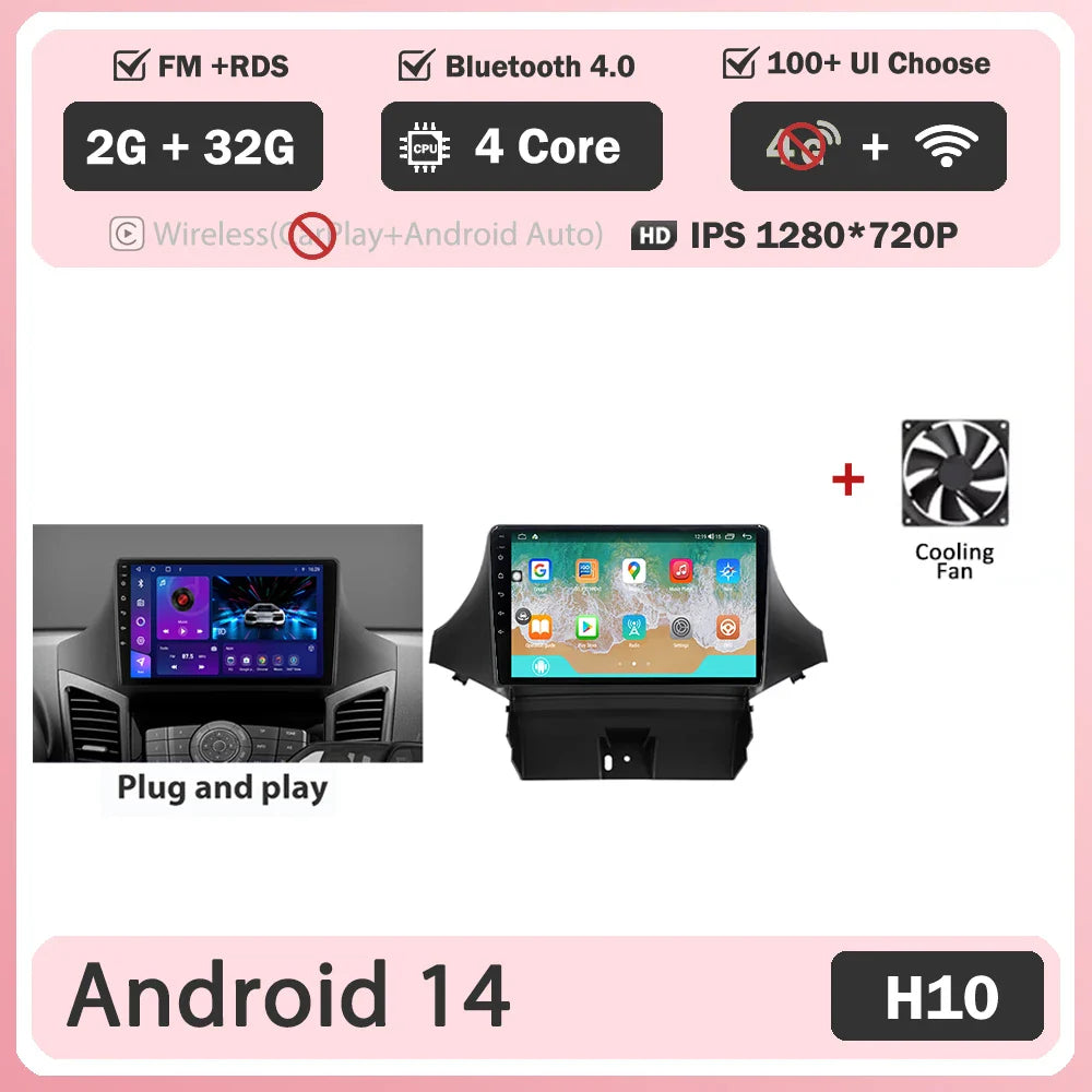 Android 14 2K Screen For Chevrolet Orlando 2010 - 2018 Car Radio Multimedia Video Player Navigation GPS No 2din Head Unit