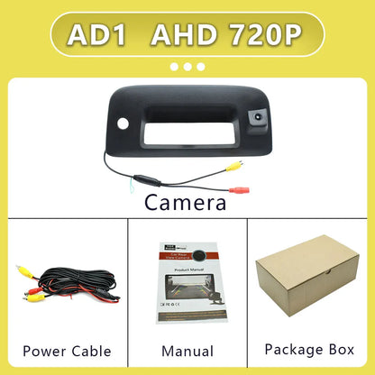For Chevrolet Silverado GMC Sierra 1500 2500 3500 2007-2013 Pickup Trunk Handle Camera 170°AHD 1920x1080P Car Rear View Camera