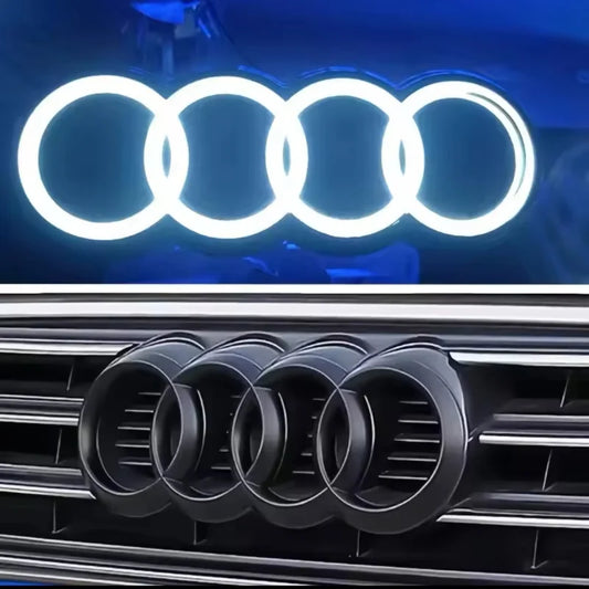 Audi Car LED Front Grille Logo Lamp Static White Light 249 273 285mm For AUDI A3 A4 A5 A6 A7 A8 S3 S4 S5 S6 S7 Q3 Q5 Q7 TT