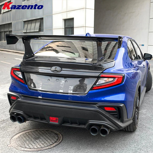 For Subaru WRX STI S4 VB 2021-24 Carbon KZB Style Rear Trunk GT Spoiler Wing