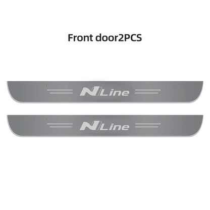 Car Door Decorate Lamps For Hyundai I30 Sonata Elantra i40 Kona Tucson N Line Auto Pedal Light Sill Pathway Welcome Scuff Light