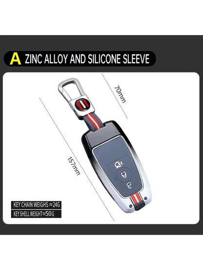 Zinc Alloy Car Key Cover Protective Shell For Ford Fusion Mondeo Mustang Explorer Edge EcoSport For Lincoln Mondeo MKC MKZ MKX
