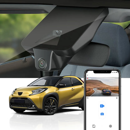 Dash Cam 4K for Toyota Aygo X 2018 2019 2020 2021 2022 2023 2024, FITCAMX Wireless Car DVR Wifi Recorder for Toyota