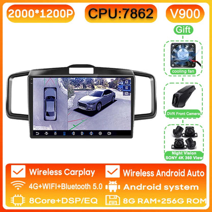 WIFI For Honda Freed 1 2008 - 2016 Car Radio Multimedia Video Player Navigation GPS Android Auto QLED Screen No 2din 2 din DVD