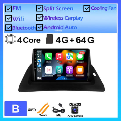 For Renault Kangoo 2015 2016 2017 2018 Android OS Car Multimedia GPS Player DSP Wireless Carplay Auto Stereo Car Radio DVD