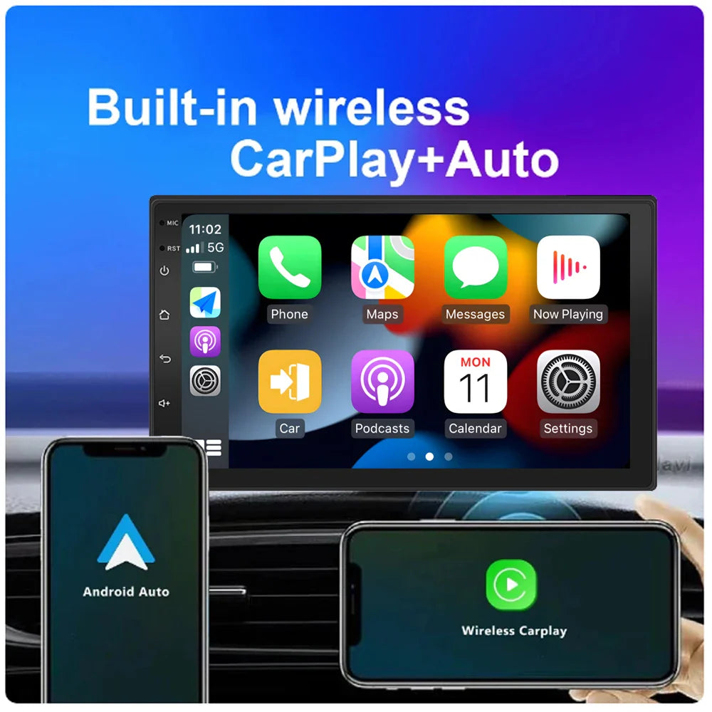 Car Radio 7inch Autoradio for Ford Fiesta 1995-2001 Focus MK1 1998-2004 Multimedia Video Car Radio Player DSP Carplay Android