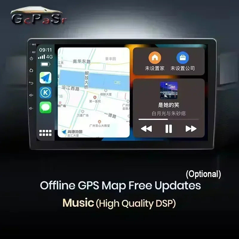 2Din 4G Android 14 Car Radio Multimedia Video Player For Renault Logan 1 Sandero 2009 - 2015 Dacia Duster GPS Carplay Navigation