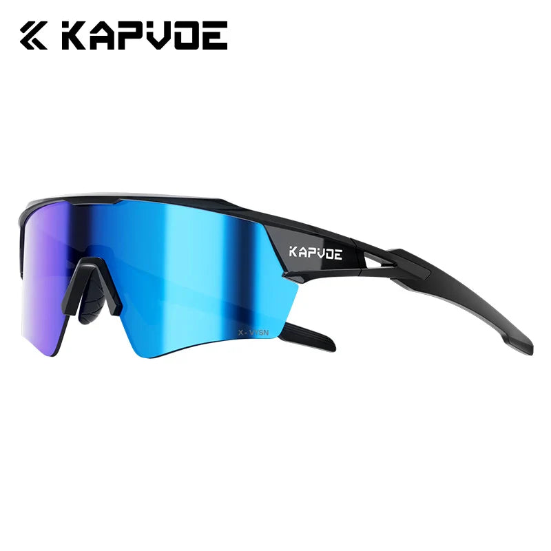 Kapvoe New Photochromic Cycling Sunglasses Men Women MTB Glasses UV400 Bicycle Eyewear Outdoor Sports Running Road Bike Goggles