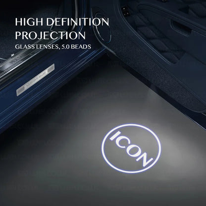Welcome Light For Rolls Royce Phantom Coolinan Gust Curry Wraith Customization Car Door Icon Glass Quartz Lamp HD LED Projector