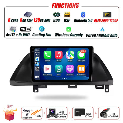 Car Radio For Honda Odyssey 2005 - 2010 Multimedia Stereo Video Player Navigation GPS Carplay 4G WIFI Android Auto 360 Camera BT