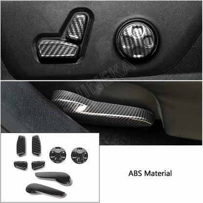 SHINEKA Carbon Fiber Grain Interior Decoration Cover for Jeep Grand Cherokee 2011 2012 2013 2014 2015 2016 2017 2018 2019 2020