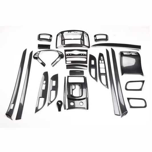 Car interior trims for Infiniti G25 G37 10-13 modified Carbon fiber pattern Air conditioning panel interior Auto interior