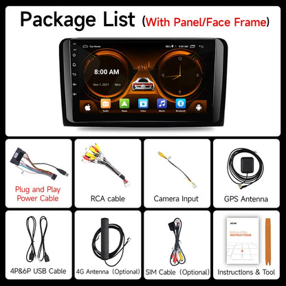 JIUYIN  Android 13 Car Radio For Mercedes Benz M-Class W164 GL-Class X164 ML GL 2005-2012 wireless CarPlay Android Auto 2din DVD