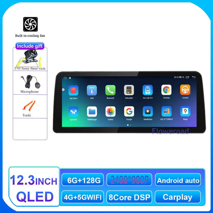 12.3inch 2400*900 Android 14 For Dodge Ram 1500 5500 2013 - 2019 Car Radio Multimedia Video Player Navigation Carplay auto WIFI