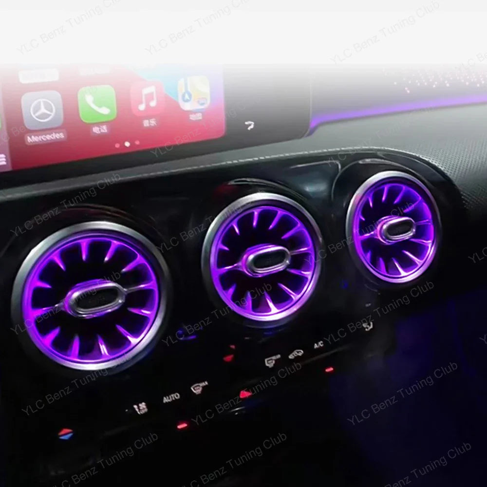 Ambient Light For Mercedes-Benz W177 W118 64 Colors LED Illuminated Atmosphere Star Panel Ambient Light Advanced Air Outlet