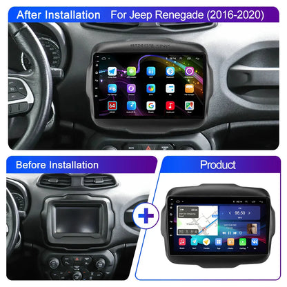 LEHX L6Pro 4G LTE DSP Car Radio Android Auto Video Multimedia Player For Jeep Renegade 2016-2020 Carplay 2din dvd Autoradio  gps