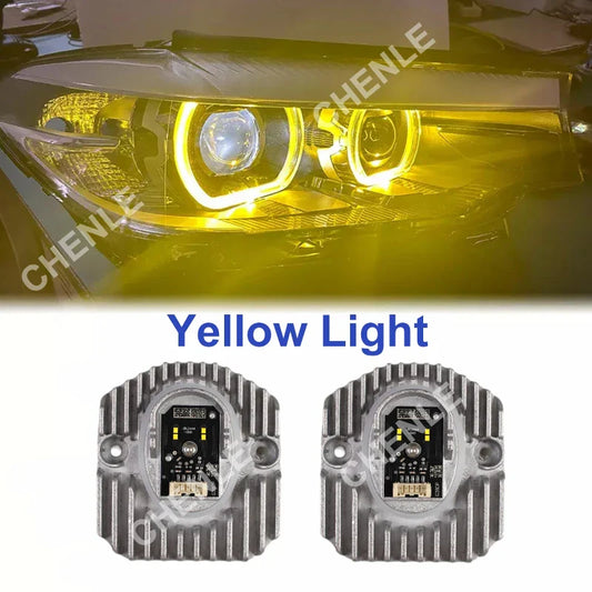 63117214934 Yellow Color Light DRL Front Driving Headlight Daytime Running Lamp Led Angel Eyes For 5 Series G30 7214934