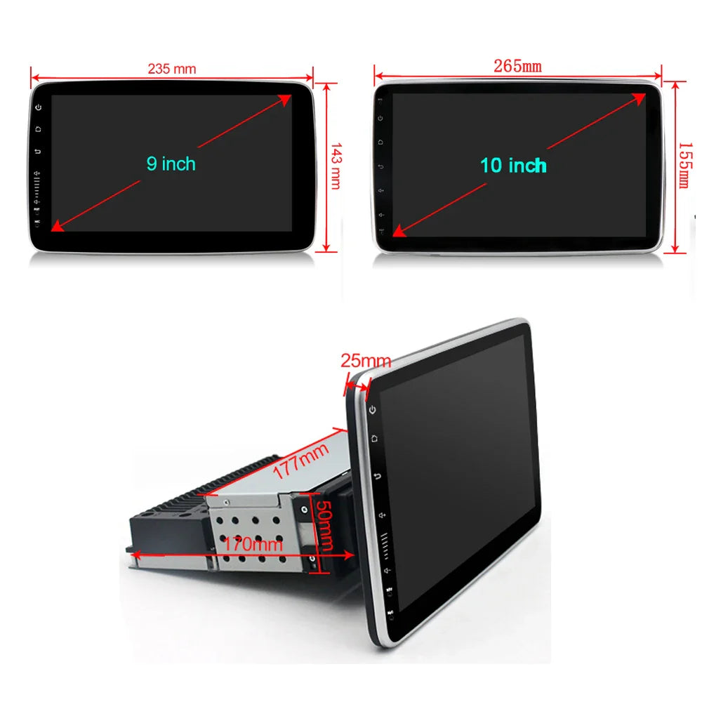 Android 14 Car Radio 1 Din Multimedia Player For VW Nissan Hyundai Kia Toyota Ford Honda Android Auto Carplay GPS FM DAB RDS