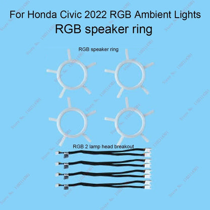 Led Atmosphere Light For 2022 Honda 11th generation Civic luminous active ambient light original 1:1 mold 64 color Key Controls