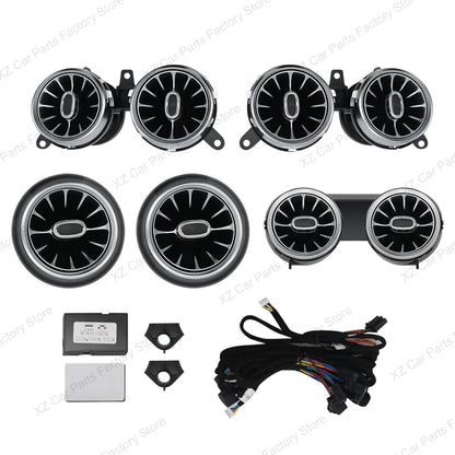 For Mercedes Benz E-Class W213 2016-2021 Led Turbine Nozzle Ambient Light Air Vent Lamp New Outlet Turbo Interior Air Vent