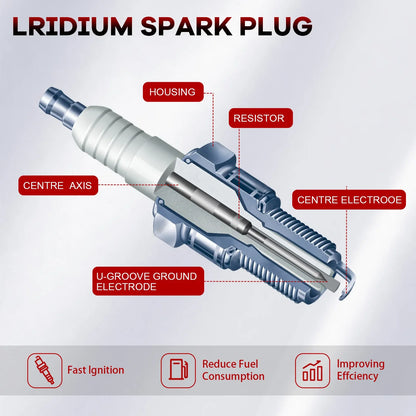 UF553 Car Ignition Coils & Iridium Spark Plugs For Ford Lincoln Mazda 3.7l 3.5 V6 Uf553 Wear Parts Ignition System Ignition Coil