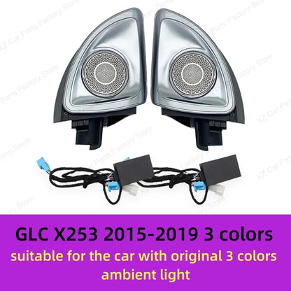 64 Colors 4D rotating Tweeter Speaker Ambient Light For Mercedes-Benz 4D Speaker W213 W205 W206 W223 W222 X254 C/E/S-Class Car