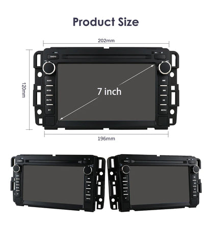 Hizpo 7" Android Car Radio For Chevrolet Silverado GMC Sierra Impala Traverse Avalanche Express Yukon Acadia Savana GPS Stereo