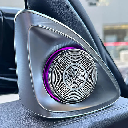 For Mercedes Benz C-Coupe 2015-2021 C205 4D Rotating Tweeter Speaker 64 colors LED Ambient Light