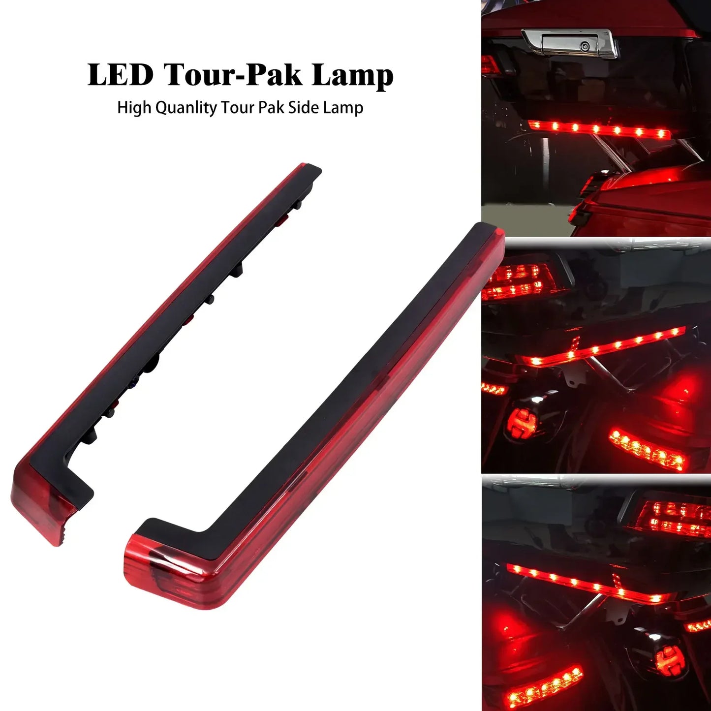 Motorcycle Tour Pak Pack Accent Side Marker Panel LED Light For Harley Touring Road Glide Street Glide Electra Glide 2006-2023