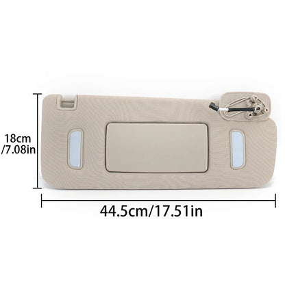 Sun Shield Board for Cadillac Escalade Chevrolet Silverado 2007-2014 For GMC Yukon 2007-2014 Beige ABS Lights Makeup Sun Visor