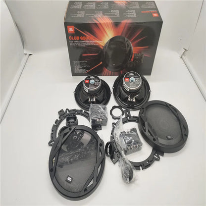 Free Shipping 1Set JBL-CLUB 6500C & JBL-GTO 609c 2-Way 6.5 Inch 180W Car Audio Door Bass Component Tweeters Speakers Kit Harman
