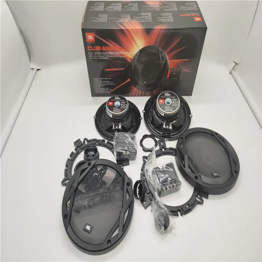 Free Shipping 1Set JBL-CLUB 6500C & JBL-GTO 609c 2-Way 6.5 Inch 180W Car Audio Door Bass Component Tweeters Speakers Kit Harman