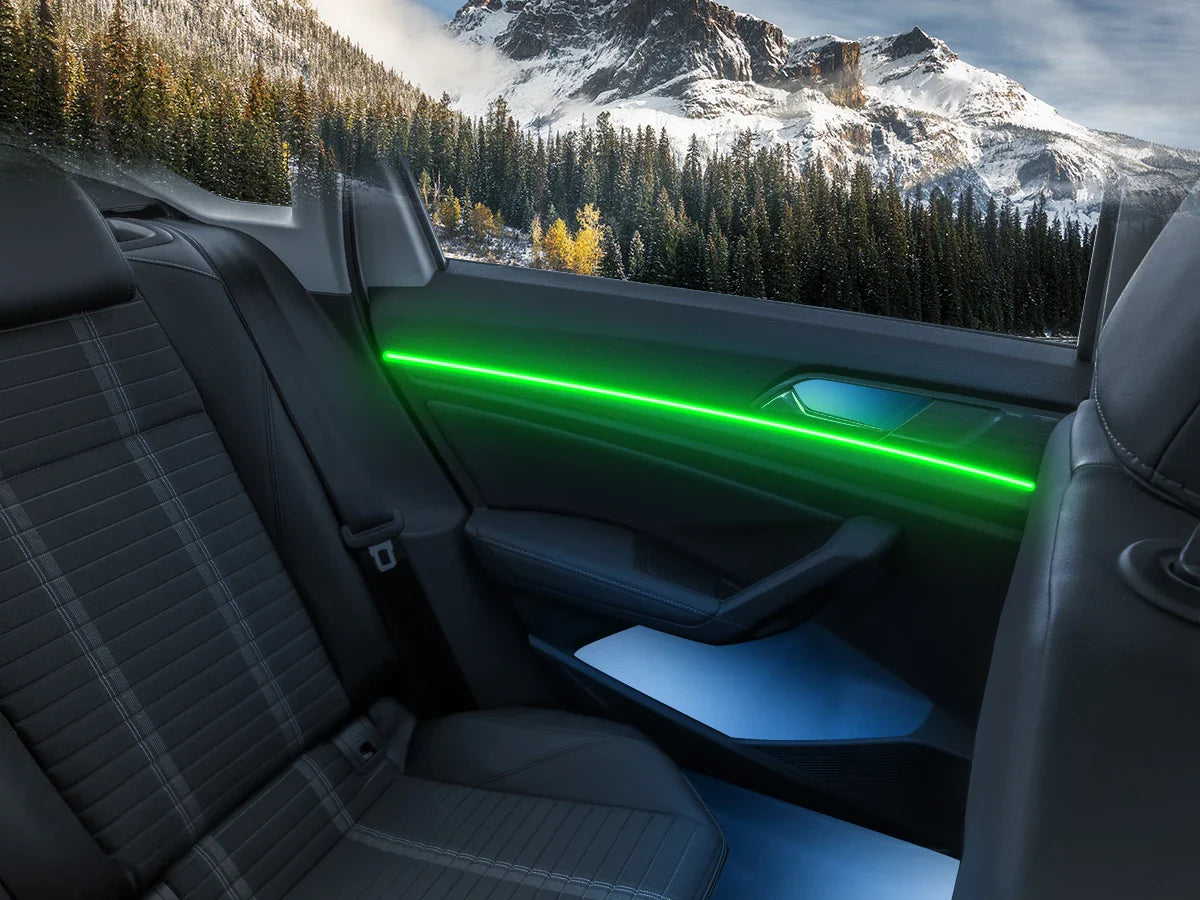 FILIPLI For The SUBARU WRX For 2024 Multi Colour RGB Bluetooth Control Car LED Mood Light Cyberpunk Music Sync Car Ambient Light