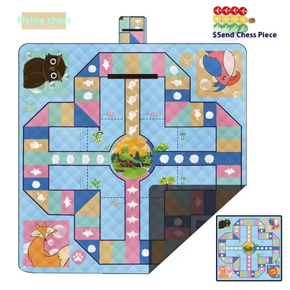 Ultrasonic Picnic Mat Thickened Waterproof Beach Blanket Camping Tent Grassland Mat Outdoor Sleeping Pad Camping Accsesorios