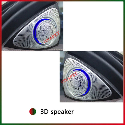 For Mercedes-Benz E-class W213 Coupe W238 LED Ambient Light 3D Tweeter Speeker Backlight Air Vent Turbine Car Atmosphere Lamp