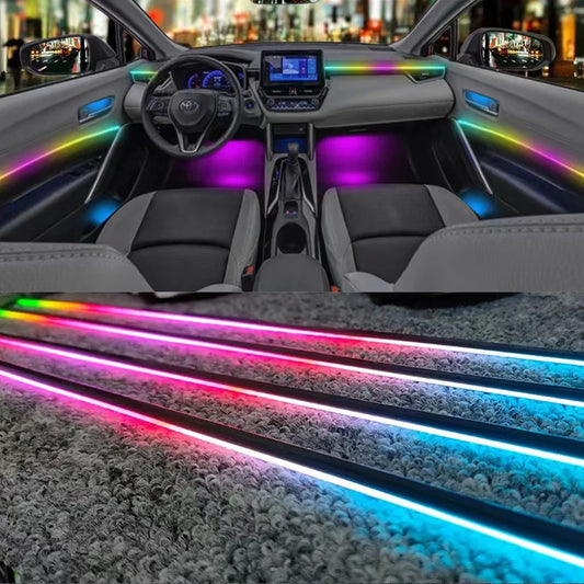 EightFox Official Store Colorful18in1 Car Ambient LightsAutomobile atmosphere lamp acrylic light decorative car atmosphere light