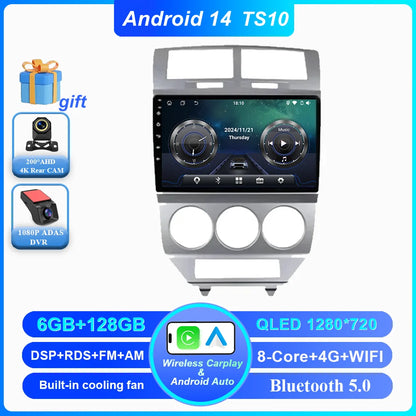 Android Car Radio Multimidia Player For Dodge Caliber Jeep Compass 1 MK Patriot 2006 - 2010 Auto GPS Navigation Carplay 2din DVD