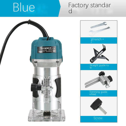 Electric woodworking trimmer 110V slotting machine woodworking engraving machine opening machine electric tools power tools