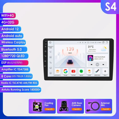 Hizpo 10.1 Inch Android Auto Car Radio Multimedia Video For JEEP Compass Patriot Chrysler 300C Sebring Liberty Dodge Wrangler BT