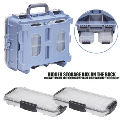 SAMOLLA Fishing Tackle Box Large Capacity Portable Multi-functional Waterproof Bait Accessories Outdoor Camping Storage Box