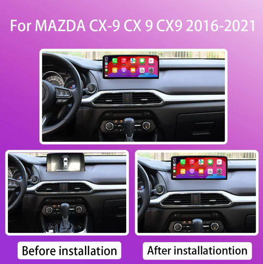 10.25 Inch Android 14 For MAZDA CX-9 CX 9 CX9 2016-2021 Car Radio Multimedia Player GPS Navigation Carplay Android Auto 2din DVD